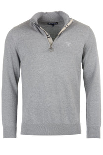 Barbour Cotton Half Zip Grey Marl Barbour