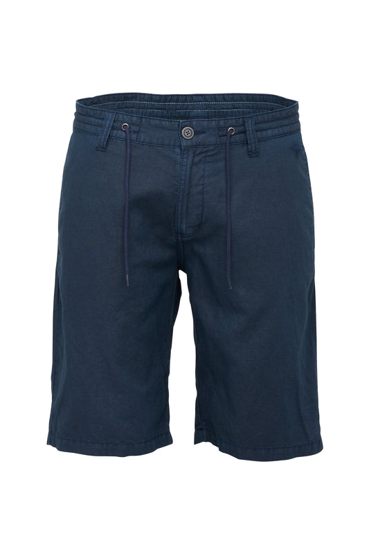 Fynch Hatton Linen Shorts Navy
