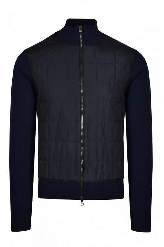 Belstaff Kelbrook Zip Cardigan Washed Navy