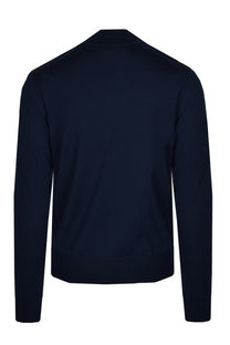 Belstaff Kelbrook Zip Cardigan Washed Navy Belstaff
