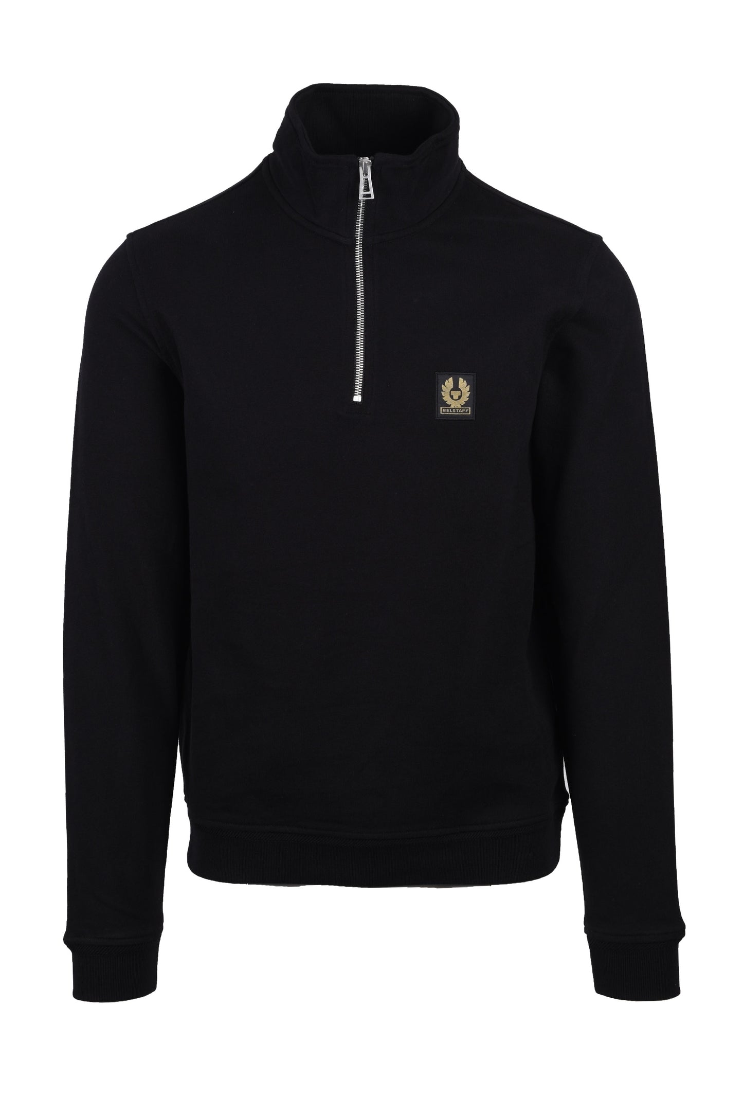 Belstaff Half Zip Sweatshirt Black Belstaff Michael Stewart Menswear  Sweatshirts & Hoodies