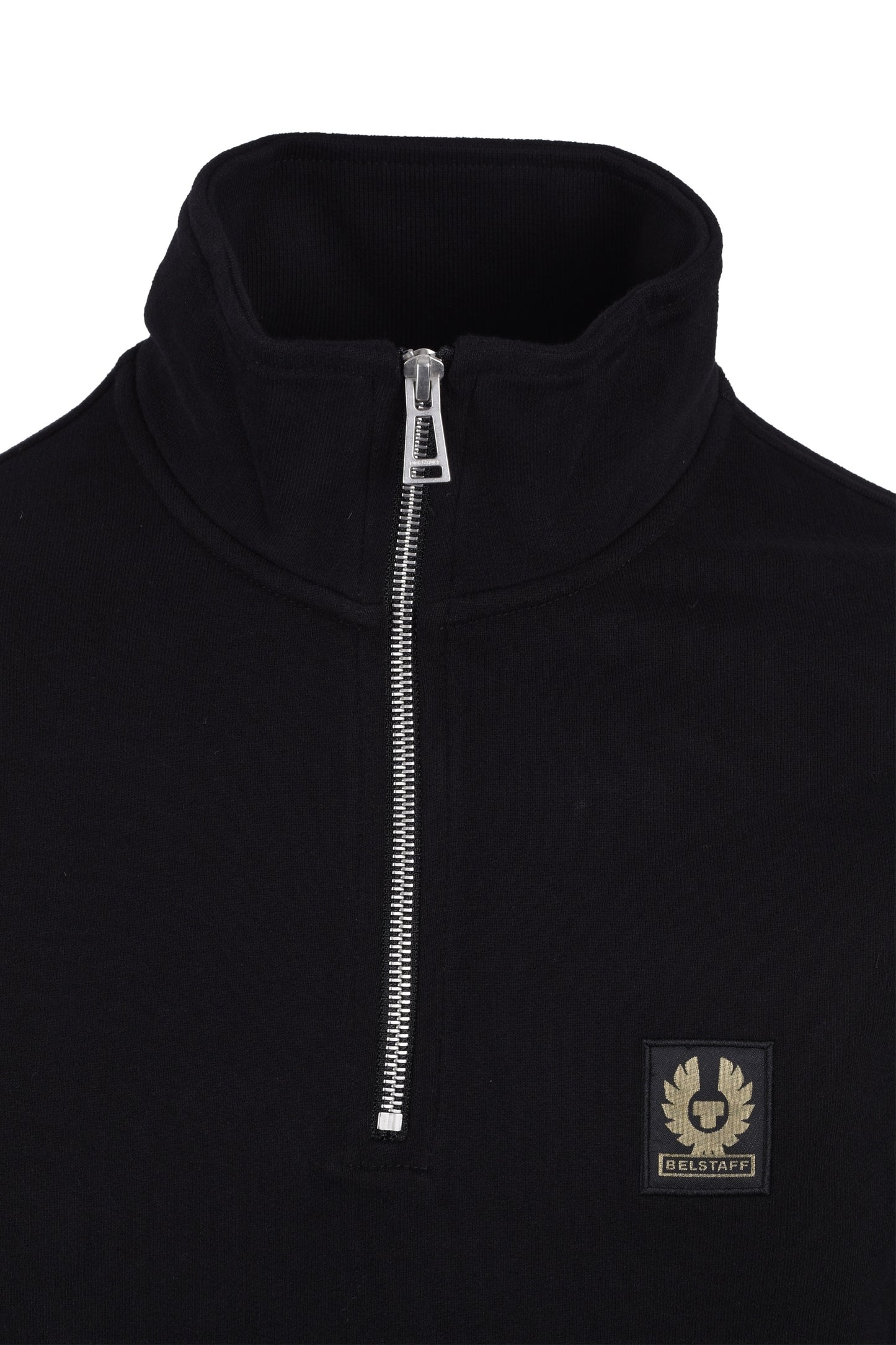 Belstaff Half Zip Sweatshirt Black Belstaff Michael Stewart Menswear  Sweatshirts & Hoodies