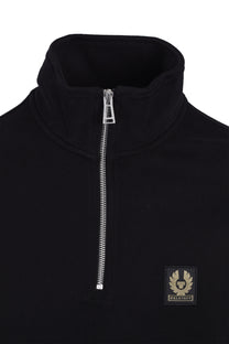 Belstaff Half Zip Sweatshirt Black Belstaff Michael Stewart Menswear  Sweatshirts & Hoodies