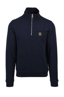 Belstaff Half Zip Sweatshirt Dark Ink Belstaff