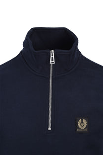 Belstaff Half Zip Sweatshirt Dark Ink Belstaff