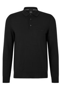 Boss Black Bono-l Long Sleeved Polo Shirt Black Boss Black