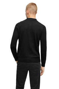Boss Black Bono-l Long Sleeved Polo Shirt Black Boss Black