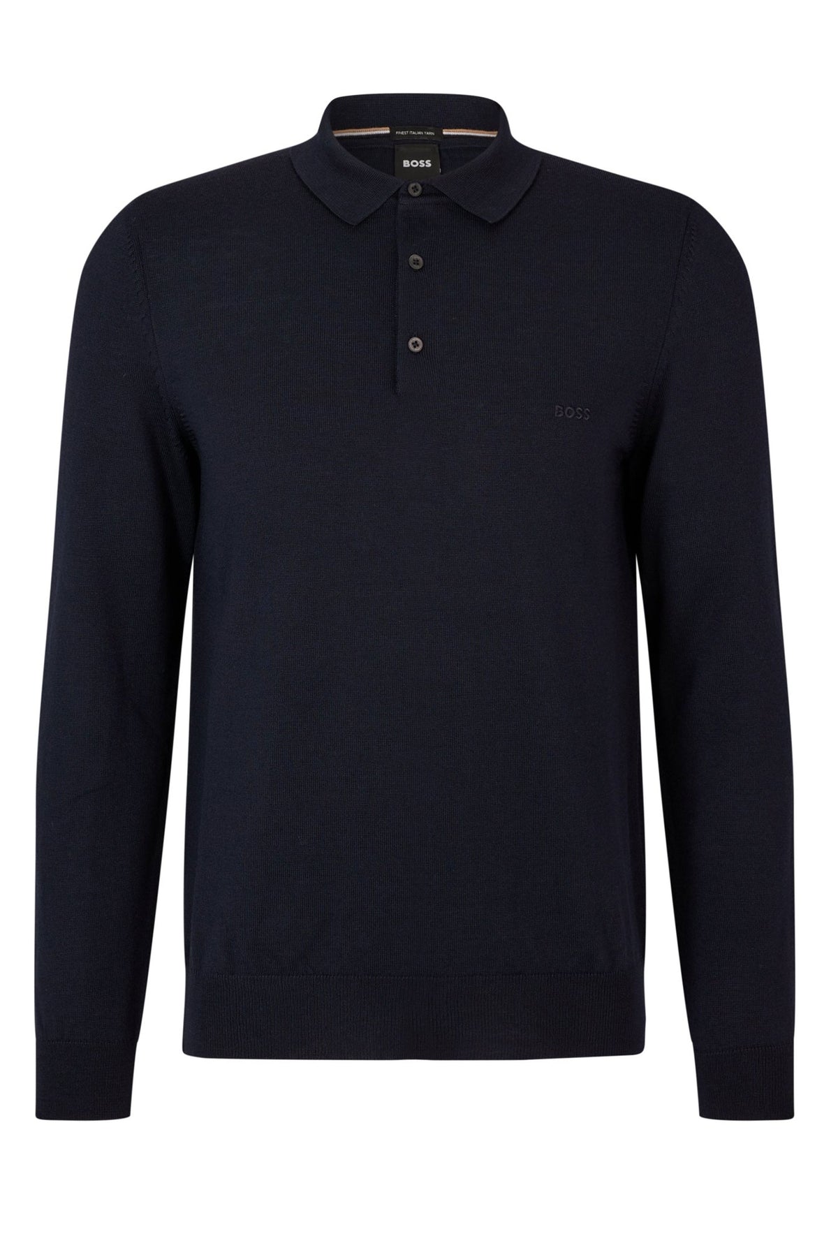 Bono l Long Sleeved Polo Shirt Dark Blue