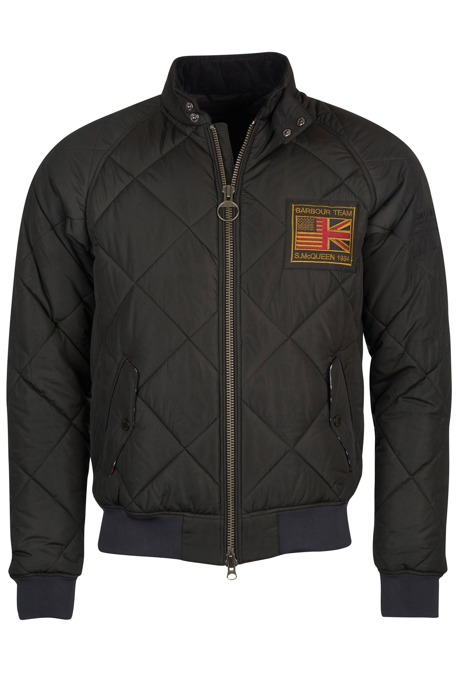 Barbour Intl Steve McQueen Giacca trapuntata Merchant nera SIZE M