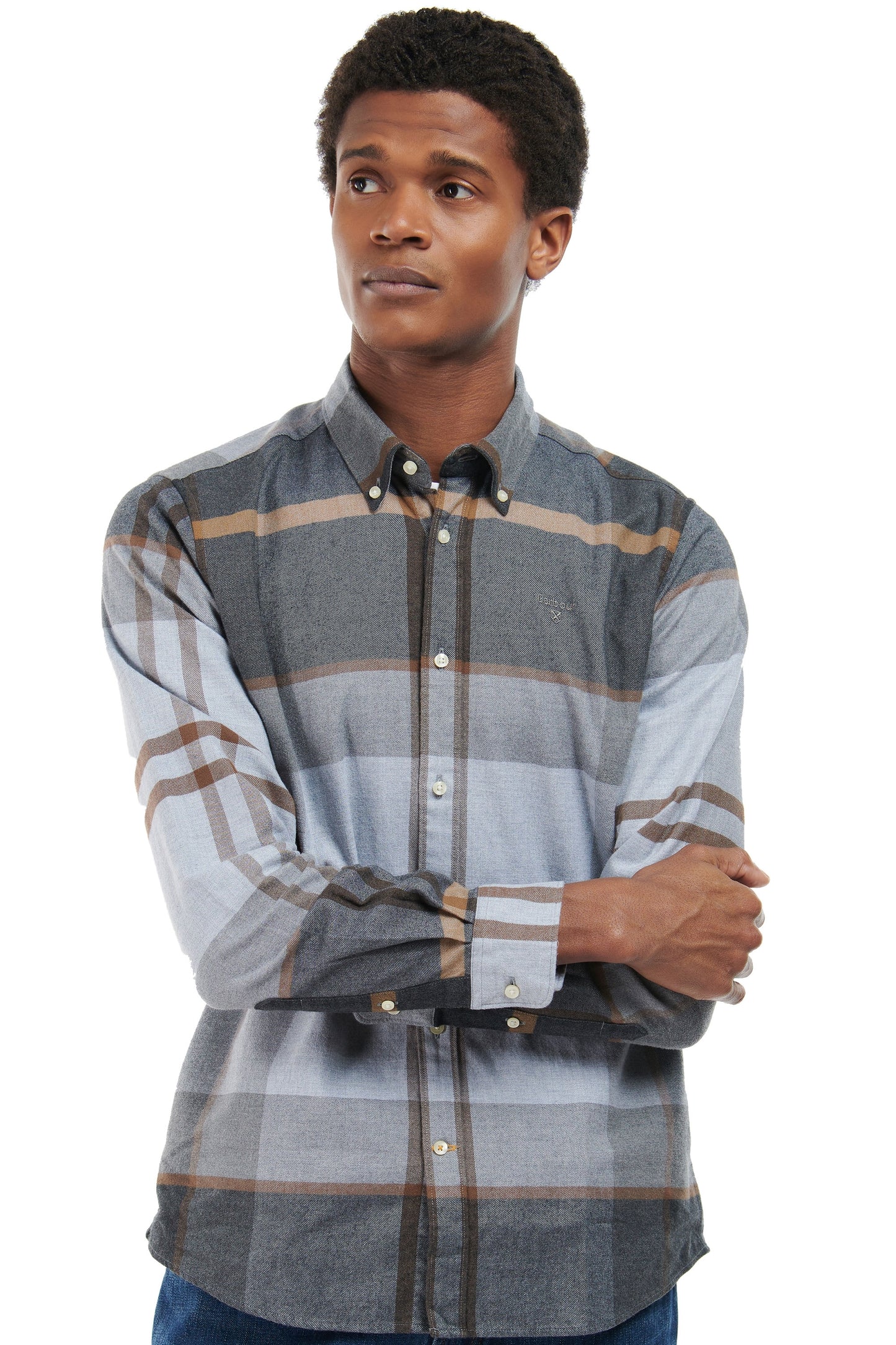 Chemise ajustée Barbour Iceloch Gris pierre