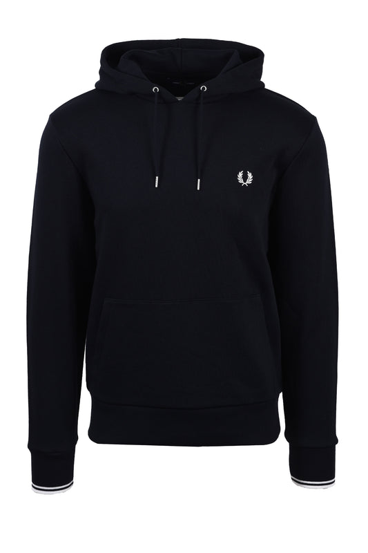 Sweat à capuche à liseré Fred Perry bleu marine