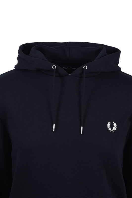 Sweat à capuche à liseré Fred Perry bleu marine