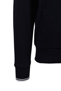 Fred Perry Tipped Hooded Sweatshirt Navy Fred Perry