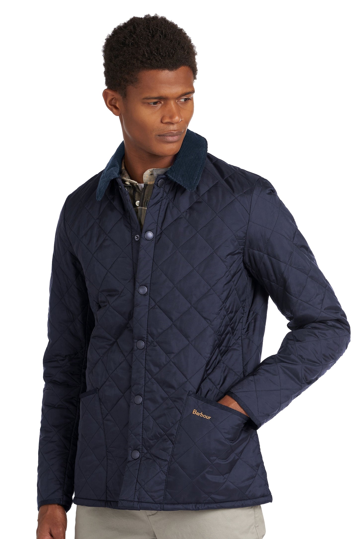 Giacca trapuntata Barbour Heritage Liddesdale blu navy