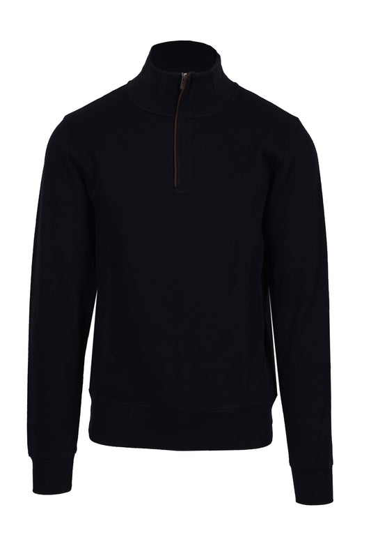 Gant D1.sacker Rib Half Zip Blu Navy