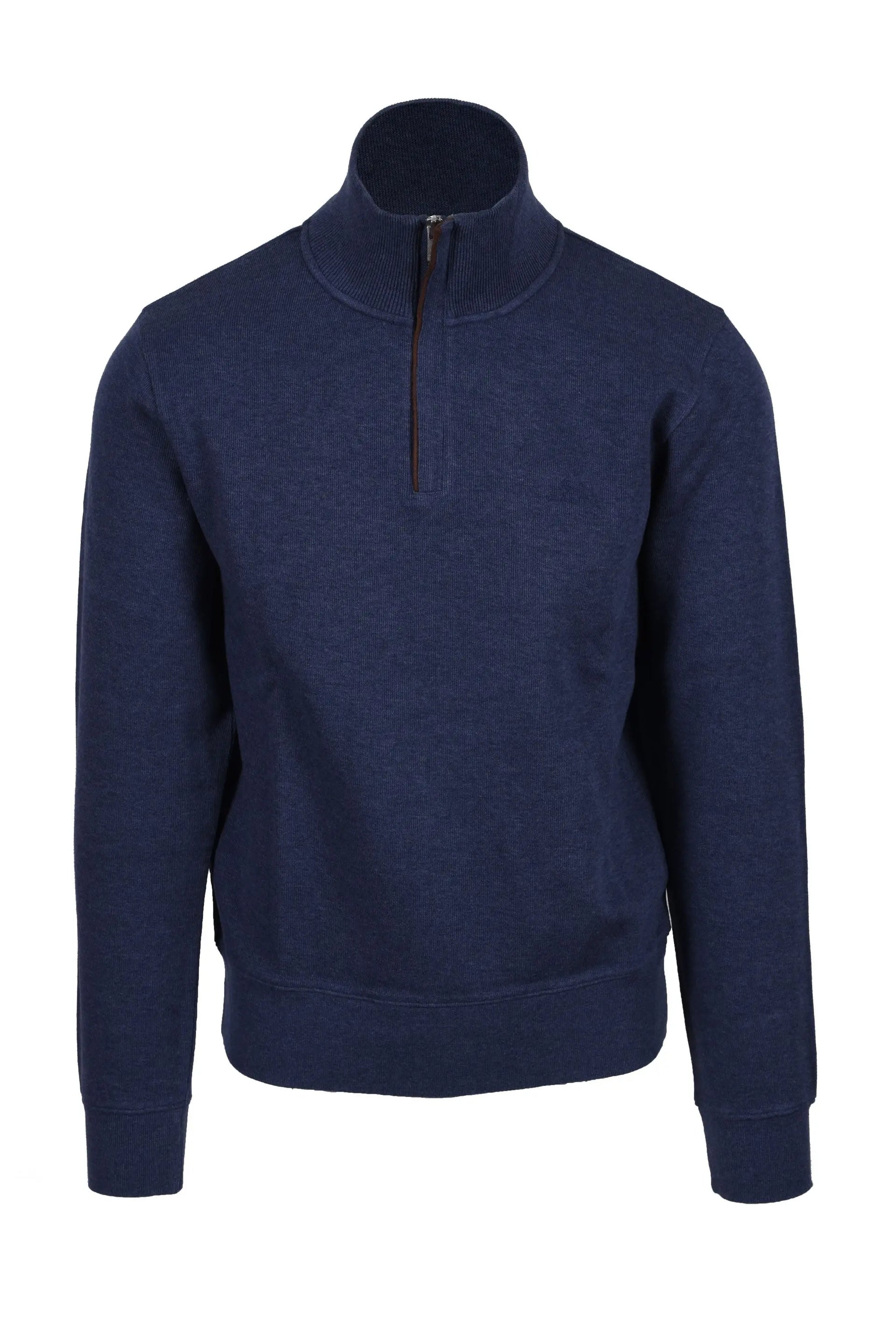 D1.sacker Rib Half Zip Dark Jeans Melange