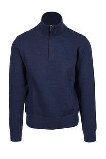 Gant D1.sacker Rib Half Zip Dark Jeans Blue Melange Gant