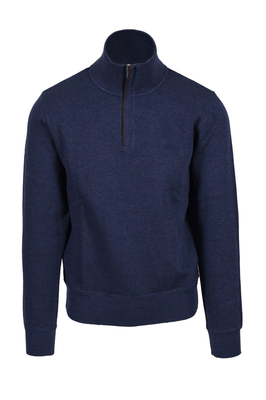 Jeans Gant D1.sacker Rib Half Zip Blu Scuro Melange