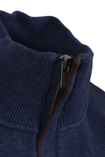 Gant D1.sacker Rib Half Zip Dark Jeans Blue Melange Gant