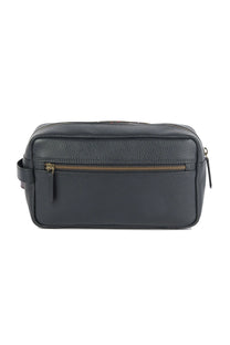 Barbour Highgate Leather Washbag Black Barbour