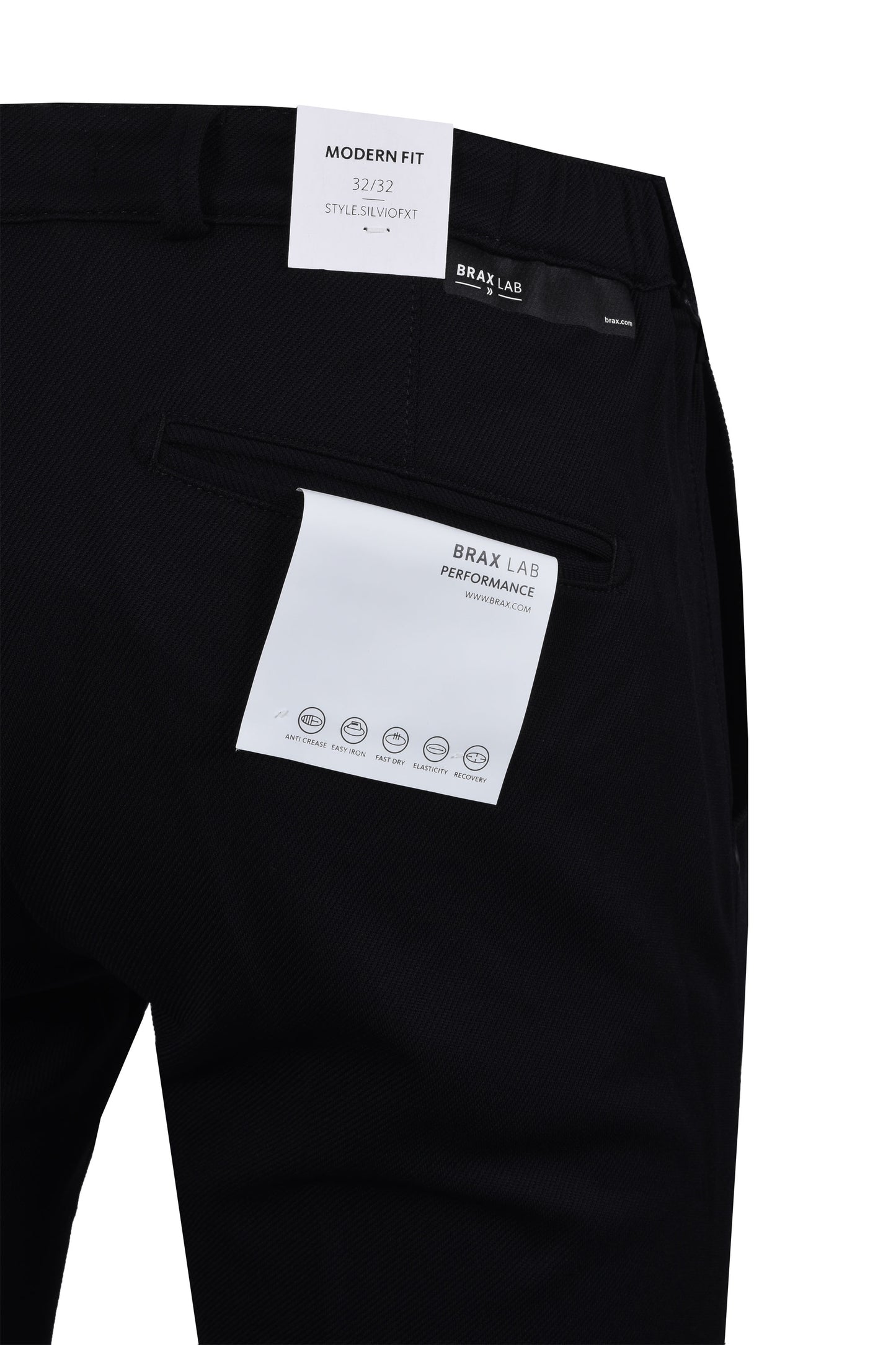 Pantaloni casual Brax Silviofxt neri