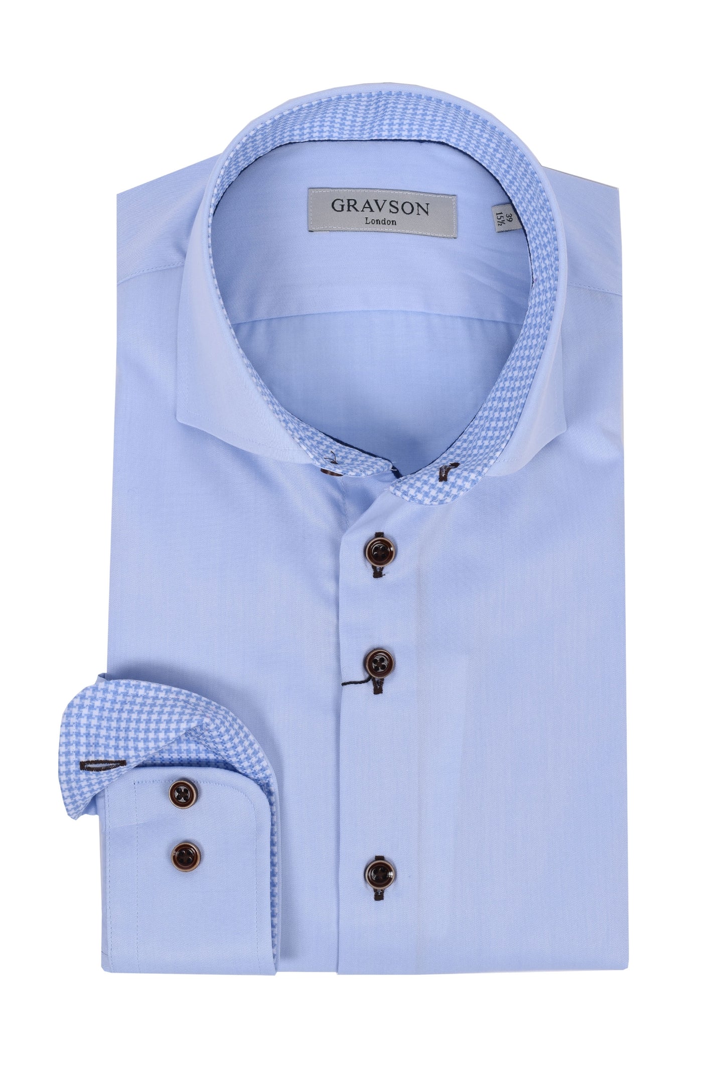 Chemise bleu clair Gravson London