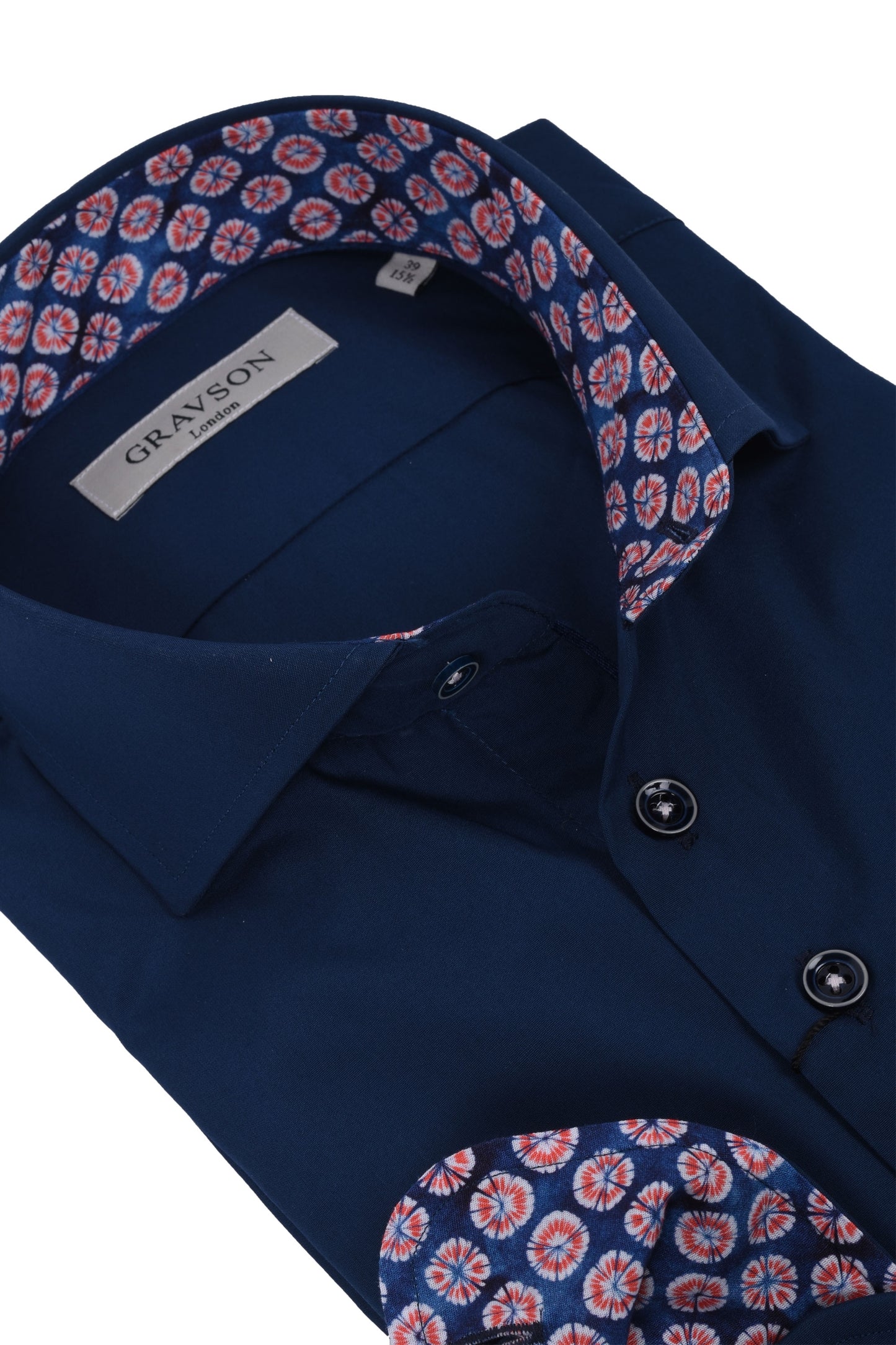 Chemise bleu marine Gravson London bleu marine