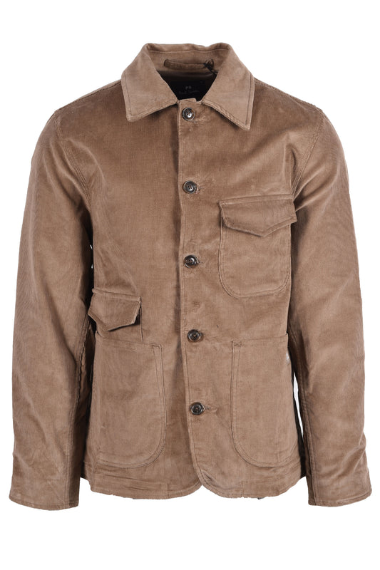 PAUL SMITH CORDUROY WORK JACKET BROWN