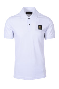 Belstaff Short Sleeve Polo Shirt White Belstaff