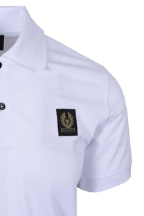 Belstaff Short Sleeve Polo Shirt White Belstaff