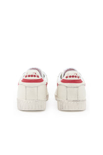 Diadora Game L Low Waxed Trainer White/Red Pepper Diadora Heritage