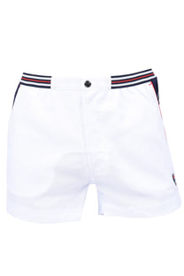 Fila Vintage Hightide 4 Terry Pocket Stripe Shorts White/white/navy Fila Vintage
