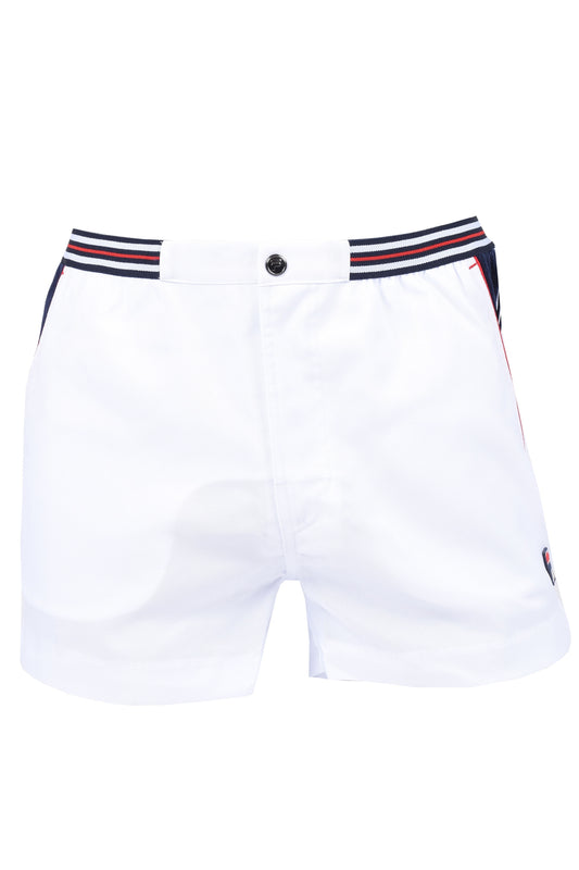 Fila Vintage Hightide 4 Terry Pocket Stripe Shorts White/white/navy