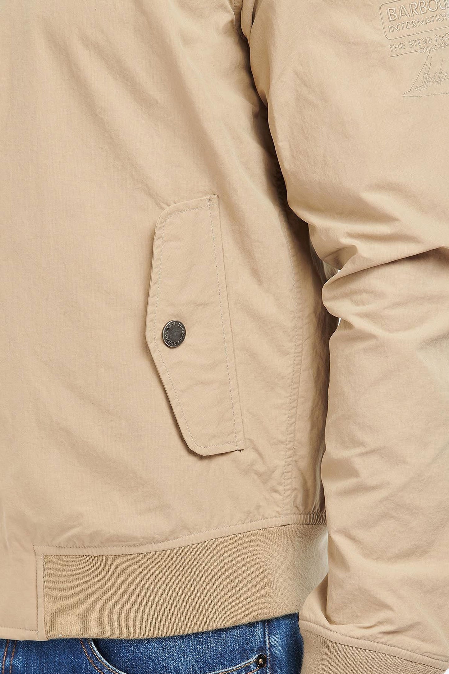 Giacca Barbour Steve McQueen Rectifier Harrington marrone militare