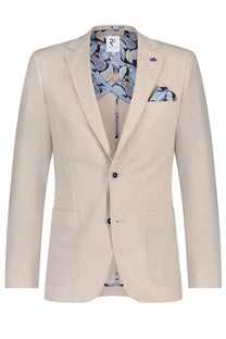 R2 Notch Lapel Jacket Beige R2