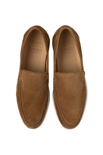Loake Tuscany Suede Casual Shoe Chestnut Suede Loake