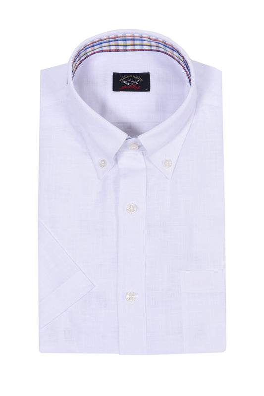 Paul And Shark Short Sleeve Shirt White