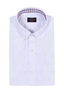 Paul And Shark Short Sleeve Shirt White Paul & Shark