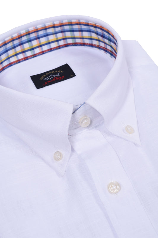 Paul And Shark Short Sleeve Shirt White
