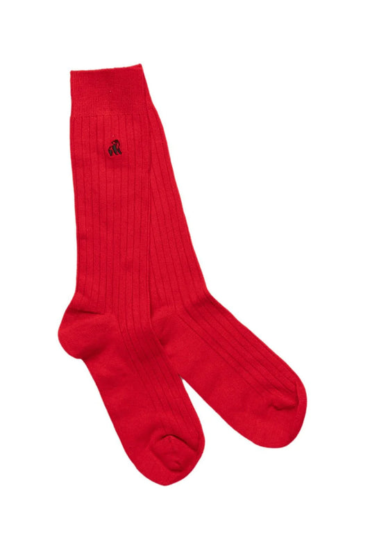 Calzini di bambù Swole Panda rossi