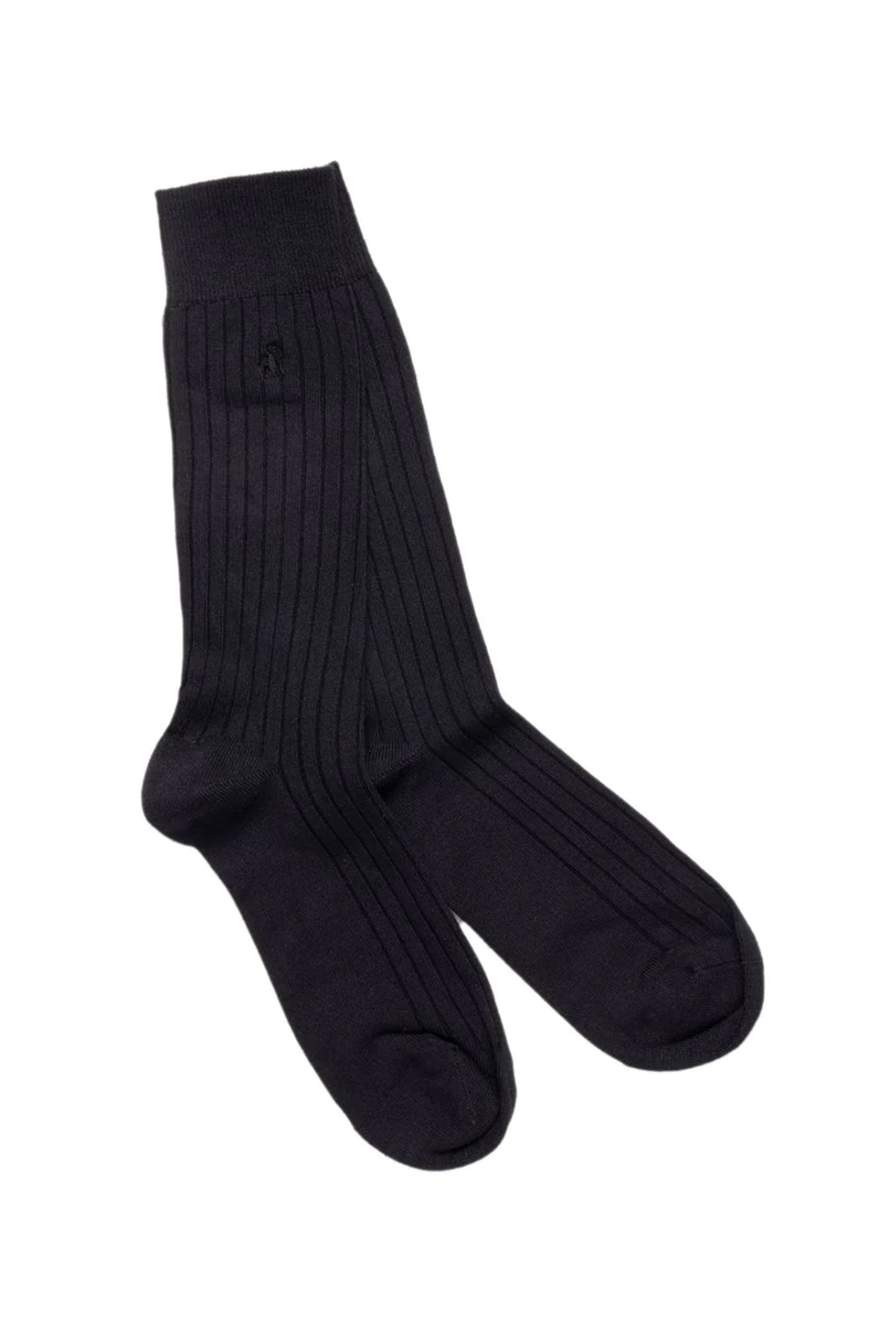 Chaussettes Swole Panda en bambou bleu marine