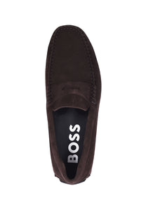 Boss Noel_mocc_sd Driving Shoe Dark Brown Boss Black