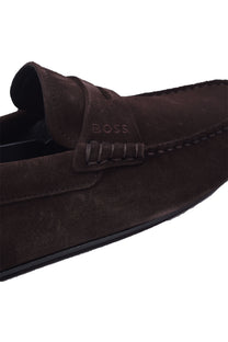 Boss Noel_mocc_sd Driving Shoe Dark Brown Boss Black