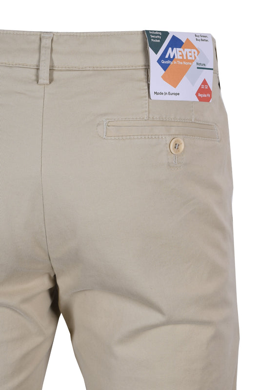Meyer Roma Lightweight Cotton Trousers Stone
