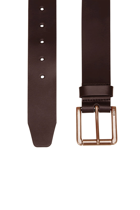 Cintura in pelle Boss Black Joris -sz40 marrone scuro