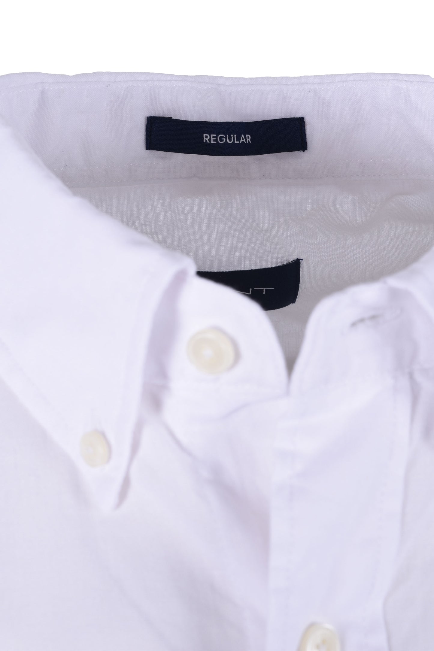 Camicia a maniche corte in cotone e lino Gant Reg bianca