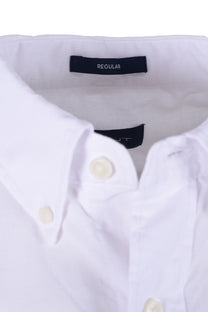 Gant Reg Cotton Linen Short Sleeve Shirt White Gant