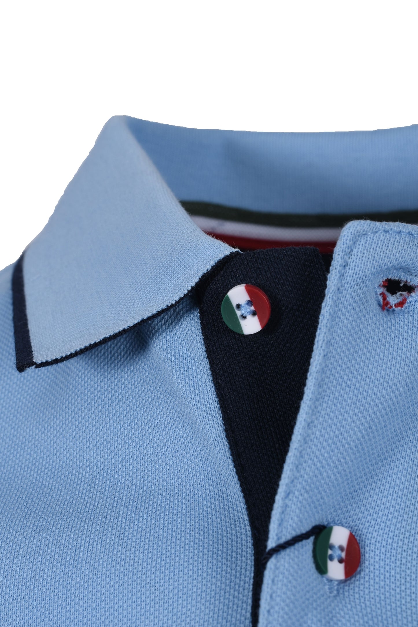 Polo Giordano Nico Signature Modern Fit blu cielo