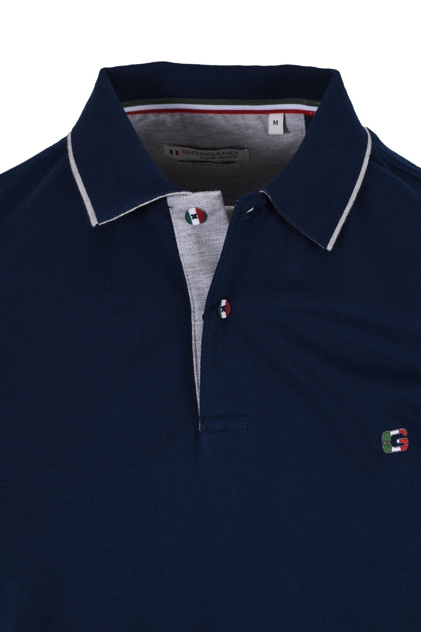 Polo Giordano Nico Signature Modern Fit blu navy