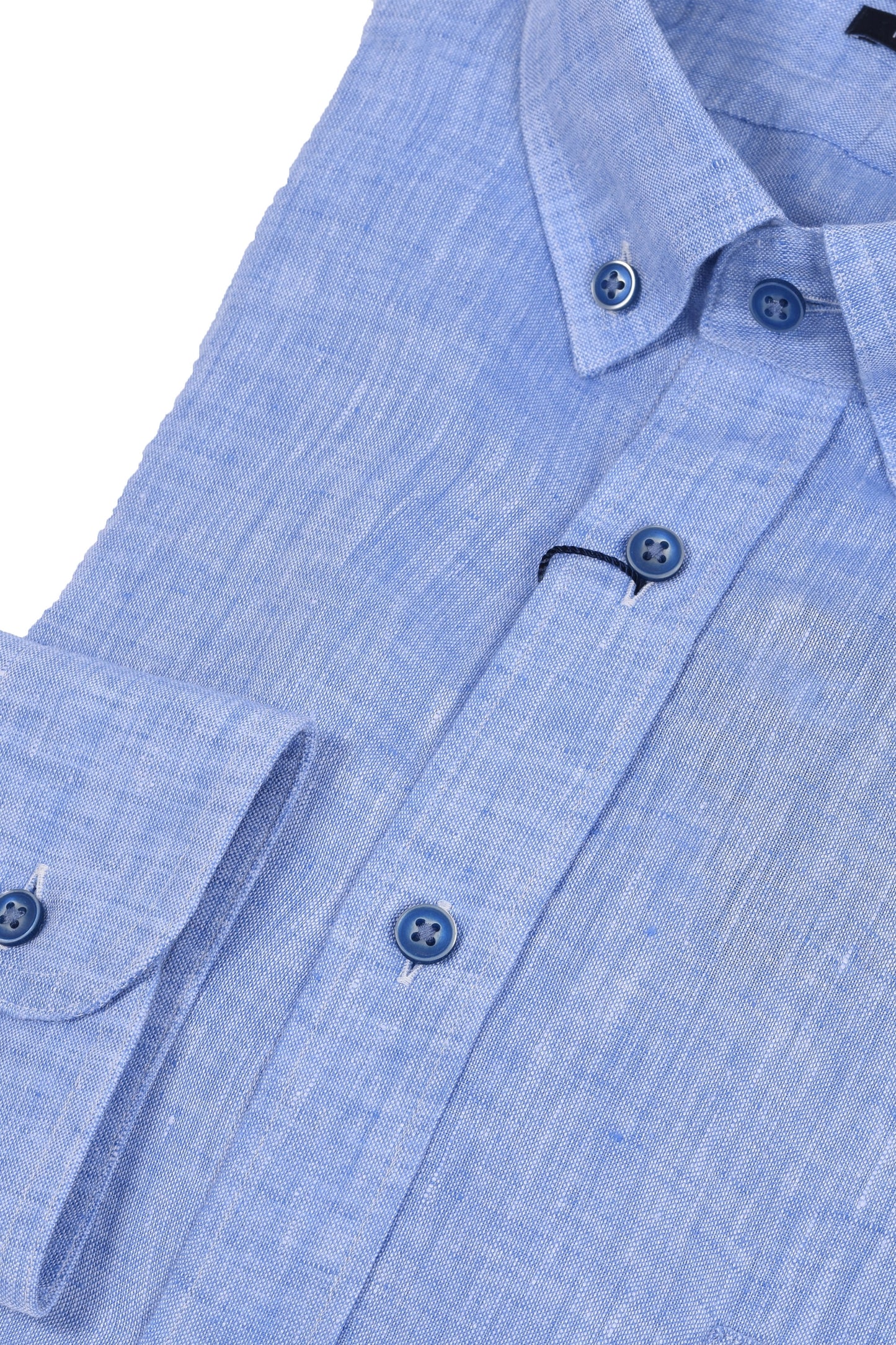 Chemise en lin coupe classique Giordano bleu clair
